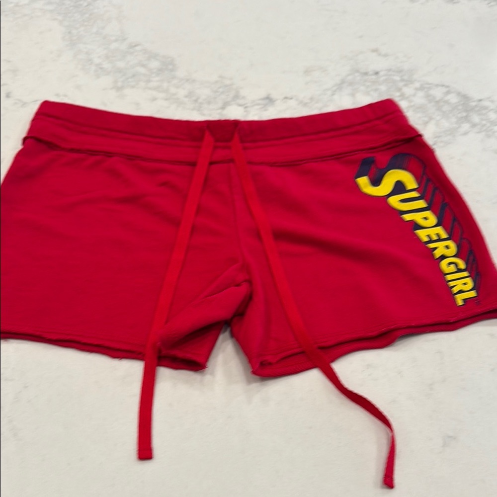 Red Supergirl Shorts